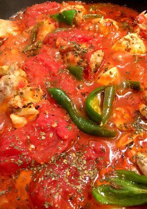 鶏肉とトマトがブルゴーニュ風-レシピのメイン写真