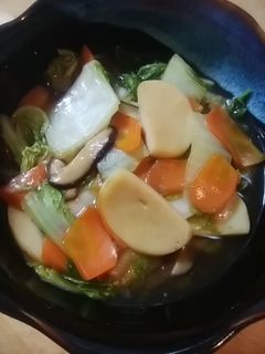かまぼこと白菜の煮物-レシピのメイン写真