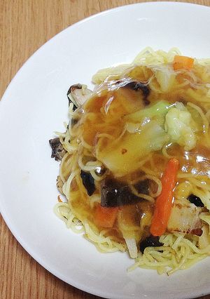めんつゆで作る！あんかけ焼きそば-レシピのメイン写真