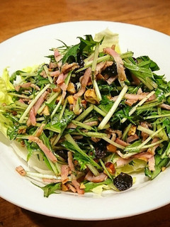水菜とベーコンのサラダ-レシピのメイン写真