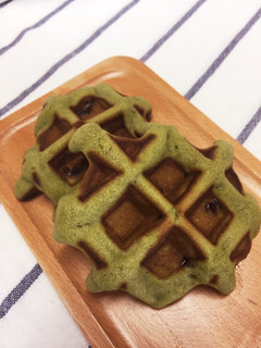 抹茶小豆ふわふわワッフル-レシピのメイン写真