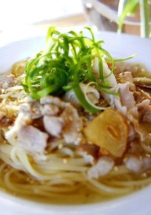 寒い日♡にんにく豚バラスープスパゲッティ-レシピのメイン写真