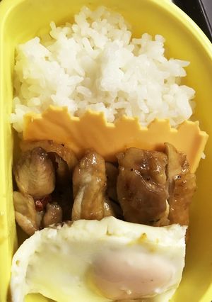 ネコ型チーズでシンプル照り焼き弁当に➕α-レシピのメイン写真