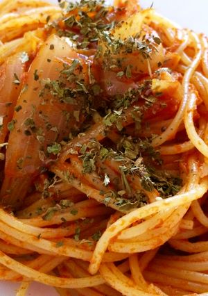 ナポリタン風トマトスパゲッティ-レシピのメイン写真