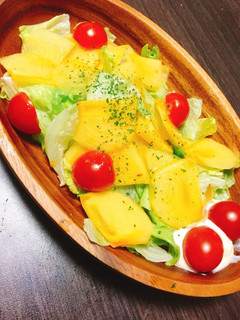 【秋の味覚!!!】柿のさっぱりサラダ!-レシピのメイン写真