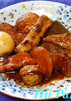 名古屋風味噌おでん-レシピのメイン写真