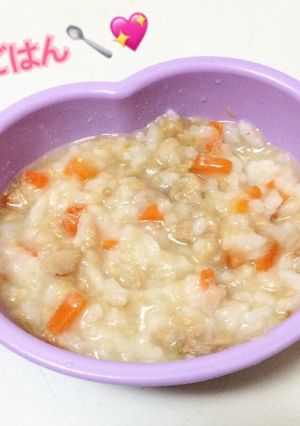 離乳食中期〜＊ツナごはん-レシピのメイン写真