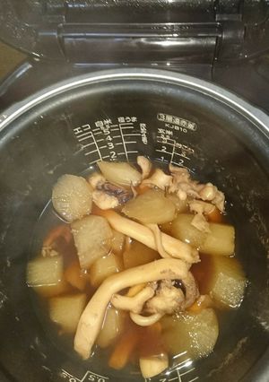 うわっ！炊飯器でイカと大根煮込み-レシピのメイン写真