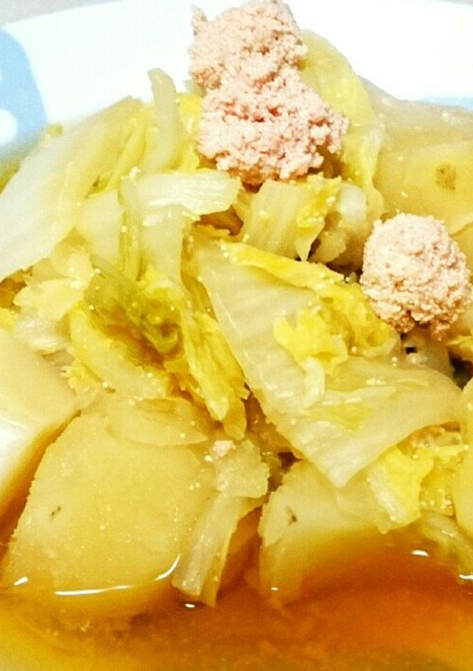 白菜とじゃがいもとタラコの煮物♥簡単☆-レシピのメイン写真