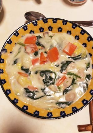 簡単なご馳走 白菜と肉団子のクリーム煮-レシピのメイン写真