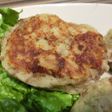 里芋の親芋でハンバーグ風