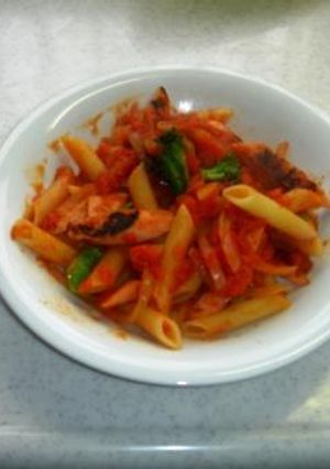 お魚ソーセージのトマトパスタ-レシピのメイン写真
