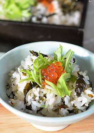 わかめスープをアレンジ・炊き込みご飯♪-レシピのメイン写真