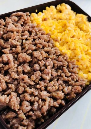 ❁フライパン1つ❁そぼろ丼❁１人前分量❁-レシピのメイン写真