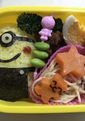 ミニオン キャラ弁-レシピのメイン写真