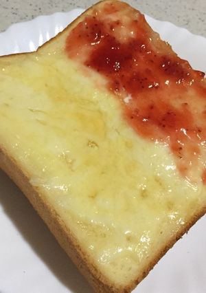 蜂蜜チーズ＆ジャムチーズトースト♬*.+-レシピのメイン写真