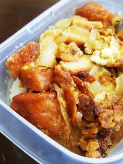 唐揚げの卵とじ丼-レシピのメイン写真