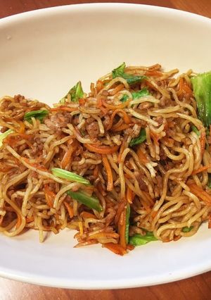 ひき肉の焼きそば-レシピのメイン写真