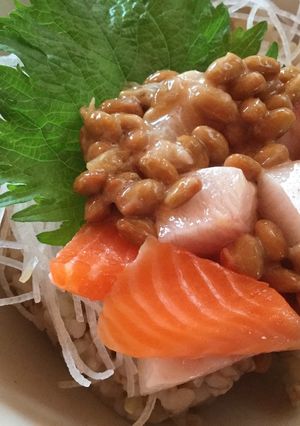 海鮮切り落とし納豆丼-レシピのメイン写真