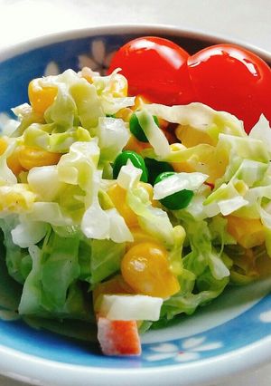 ☆５分で簡単☆キャベツのレンチンサラダ☆-レシピのメイン写真