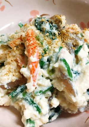 簡単なめらか♪ ほうれん草の白和え-レシピのメイン写真