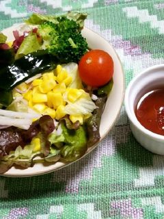 多品目のグリーンサラダ-レシピのメイン写真