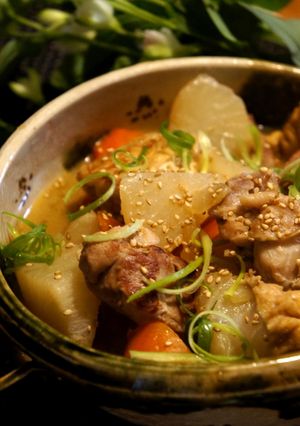 ほっこり冬の味☆鶏と大根とにんじんの煮物-レシピのメイン写真