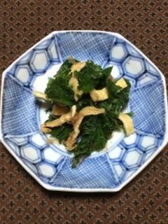 わさび菜と油揚げの和え物-レシピのメイン写真
