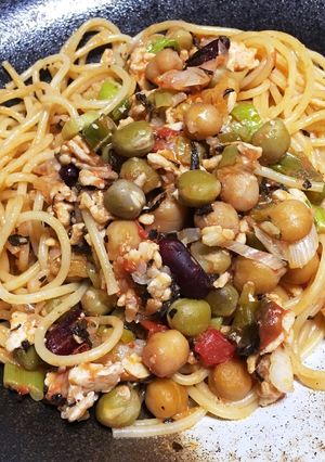 紅茶出汁が香る♡豆トマトパスタ-レシピのメイン写真