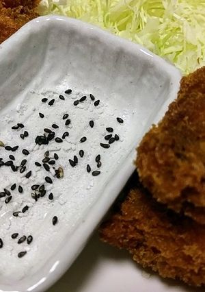 ごま塩で揚物は食べるフライとんかつ天ぷら-レシピのメイン写真