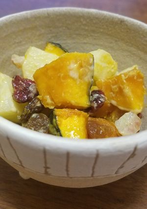 りんごとかぼちゃのホットサラダ-レシピのメイン写真
