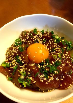 コチュジャンなしで☆まぐろのユッケ風-レシピのメイン写真