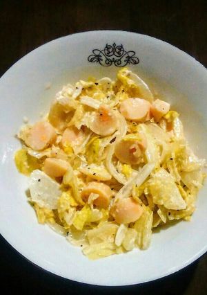 チーかまオニオンレタスシーザーサラダ風-レシピのメイン写真