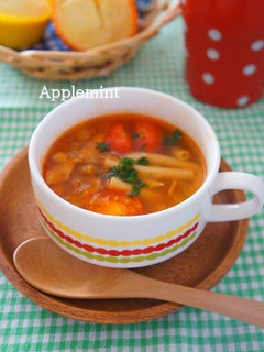 紅茶とトマトのミネストローネ-レシピのメイン写真