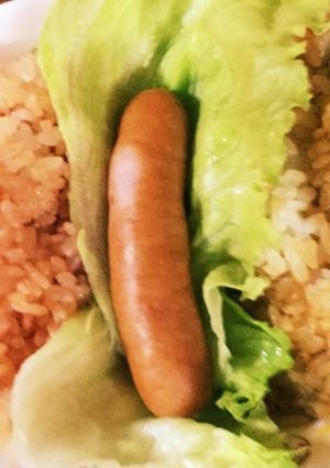 チキンライスと焼肉風チャーハンウインナー-レシピのメイン写真