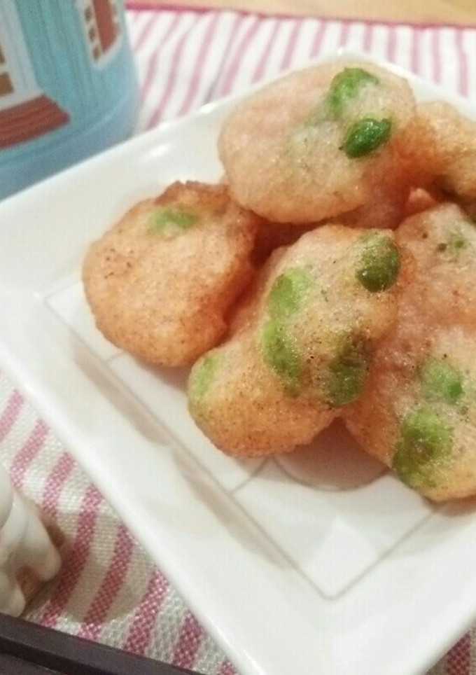 明太子と枝豆で♪山芋のふわふわ揚げ☆-レシピのメイン写真