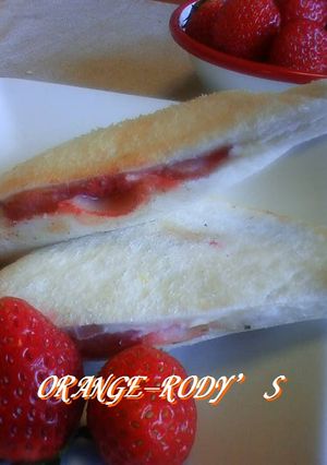 いちごっちょ♪deホットサンド♡-レシピのメイン写真