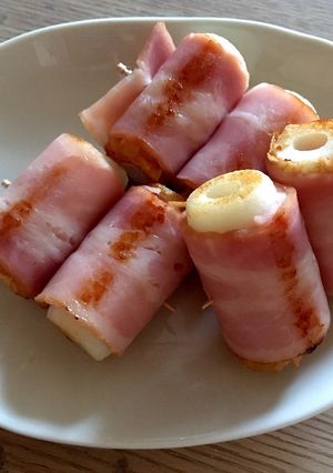 巻くだけでお弁当の主役！ちくわベーコン☆-レシピのメイン写真