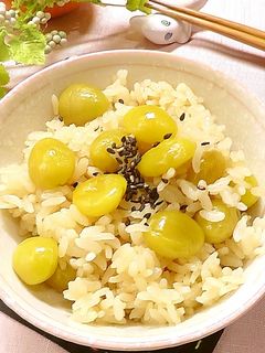 冬のご馳走♪ぎんなんご飯♡-レシピのメイン写真