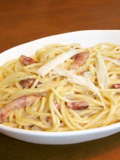 濃厚!ベーコンの和風クリームパスタ-レシピのメイン写真