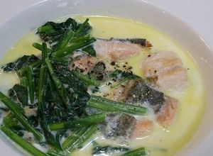 新巻鮭とほうれん草のクリーム煮-レシピのメイン写真