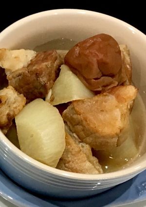 簡単!美味!豚肩ロースと大根の梅干し煮-レシピのメイン写真