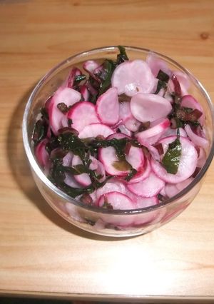 日野菜のさくら漬け-レシピのメイン写真