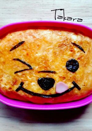☆顔だけごきげんプー☆オム弁-レシピのメイン写真