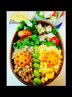 お弁当にも☆簡単!海苔鶏そぼろ丼-レシピのメイン写真