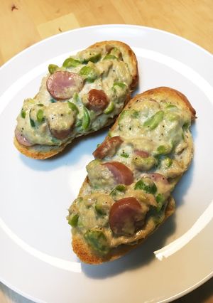 オリーブの新漬とツナの焼きブルスケッタ☆-レシピのメイン写真