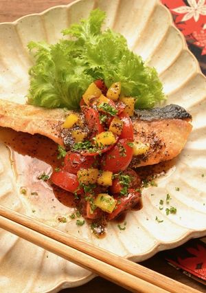 鮭のソテー*イタリアンフレッシュソース*-レシピのメイン写真