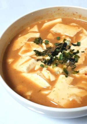 節約・ダイエット:電子レンジでスンドゥブ-レシピのメイン写真