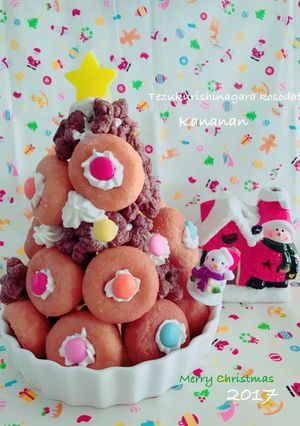 クリスマスツリー簡単ケーキドーナツ子ども-レシピのメイン写真