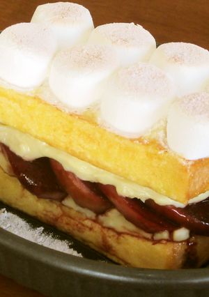 フレンチトースト ＯＮりんごのコンポート-レシピのメイン写真